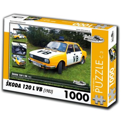 RETRO-AUTA Puzzle Nr. 3 `koda 120 L VB (1983) 1000 Teile