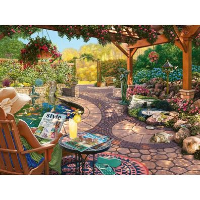Ravensburger Puzzle Gemütlichkeit im lauschigen Garten XL 750 Teile