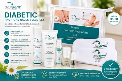 desiderm Diabetic Haut- und Nagelpflege-Set Gr. 35-38 Fußpflege