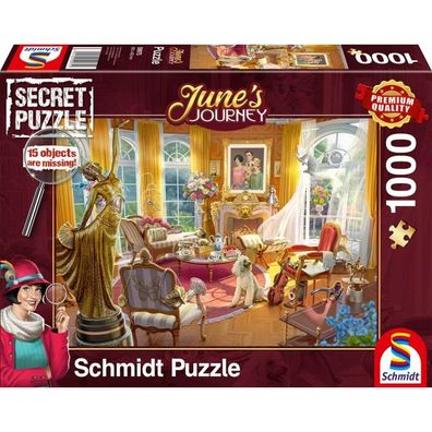 Schmidt Geheimpuzzle June's Journey: Orchid Manor Salon 1000 Teile