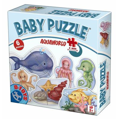 D-TOYS Baby Puzzle Unterwasserwelt 6in1 (2-5 Teile)