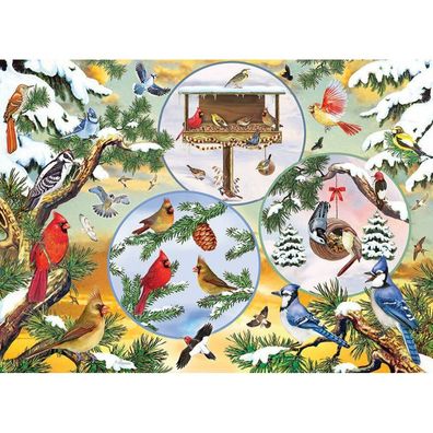 COBBLE HILL Puzzle Der Zauber der Vögel im Winter 500 Teile