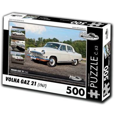 RETRO-AUTA Puzzle Nr. 63 Volha GAZ 21 (1967) 500 Teile