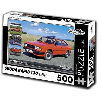 RETRO-AUTA Puzzle Nr. 30 `koda Rapid 130 (1986) 500 Teile