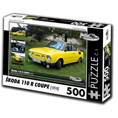 RETRO-AUTA Puzzle Nr. 1 `koda 110 R Coupe (1974) 500 Teile