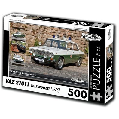 RETRO-AUTA Puzzle Nr. 73 VAZ 21011 Volkspolizei (1975) 500 Teile