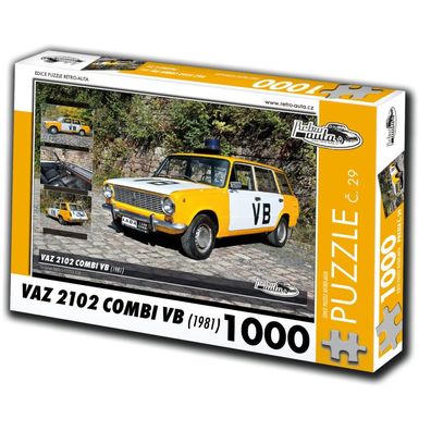 RETRO-AUTA Puzzle Nr. 29 Vaz 2102 Combi VB (1981) 1000 Teile