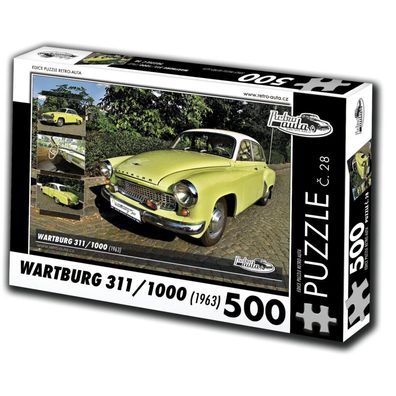 RETRO-AUTA Puzzle Nr. 28 Wartburg 311.1000 (1963) 500 Teile