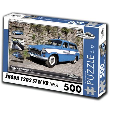RETRO-AUTA Puzzle Nr. 17 `koda 1202 STW VB (1965) 500 Teile