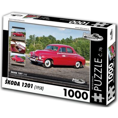 RETRO-AUTA Puzzle Nr. 76 `koda 1201 (1958) 1000 Teile
