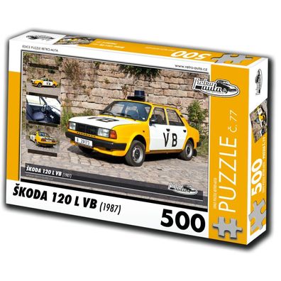 RETRO-AUTA Puzzle Nr. 77 `koda 120 L VB (1987) 500 Teile