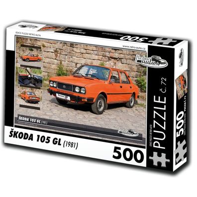 RETRO-AUTA Puzzle Nr. 72 `koda 105 GL (1981) 500 Teile