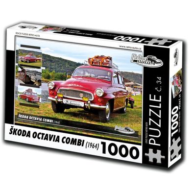 RETRO-AUTA Puzzle Nr. 34 `koda Octavia Combi (1964) 1000 Teile