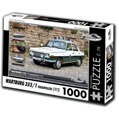 RETRO-AUTA Puzzle Nr. 79 Wartburg 353,1 Volkspolizei (1973) 1000 Teile