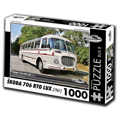 RETRO-AUTA Puzzle BUS Nr. 8 `koda 706 RTO LUX (1961) 1000 Teile