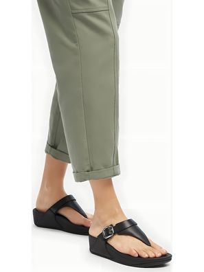 FitFlop Damen Flip Flops Lulu Adjustable Toe Post-Leather ES8