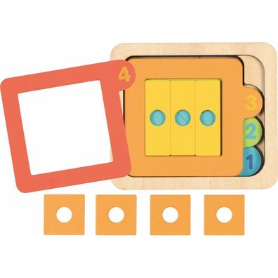 GOKI Multilayer-Puzzle Formen und Zählen