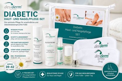 desiderm Diabetic Haut- und Nagelpflege-Set Gr. 39-42 Fußpflege