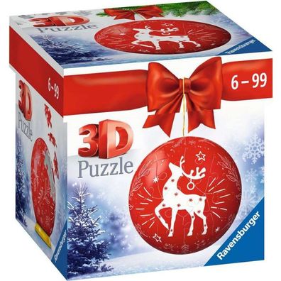 Ravensburger Puzzleball Weihnachtsschmuck rot 54 Stück