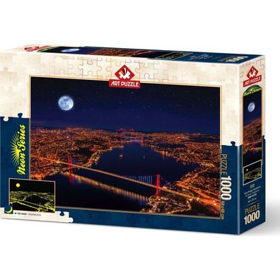 ART PUZZLE Beleuchtetes Puzzle Drei Brücken, Bosporus 1000 Teile