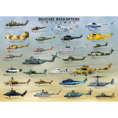 Eurographics Militär-Hubschrauber Puzzle XL 500 Teile