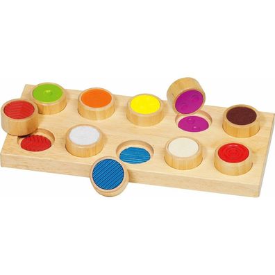 goki Memospiel Oberflächen erfühlen aus Holz
