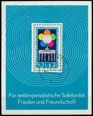 DDR BLOCK Kleinbogen Block 38 gestempelt X56189A
