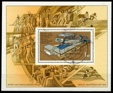 DDR BLOCK Kleinbogen Block 64 gestempelt X568506