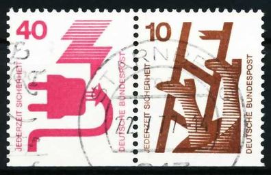 BRD BUND Zusammendruck Nr W48 zentrisch gestempelt WAAGR PAA X5F338A