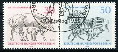 BERLIN Zusammendruck Nr B2 Zd2 gestempelt WAAGR PAAR X610A8A