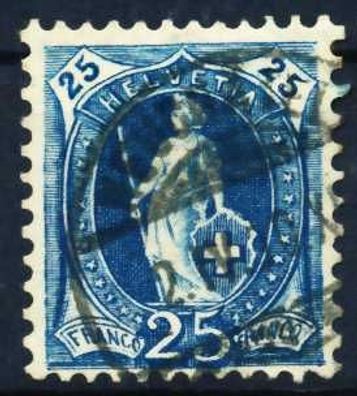 Schweiz ST. HELV Nr 67Ca zentrisch gestempelt X696CC2