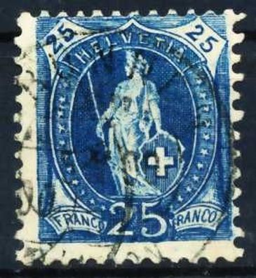 Schweiz ST. HELV Nr 67Ca gestempelt X696CDE