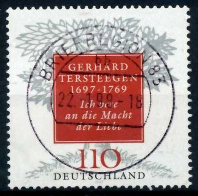 BRD 1997 Nr 1961 zentrisch gestempelt X6B1616