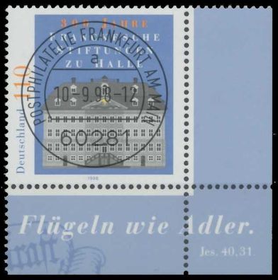BRD 1998 Nr 2011 zentrisch gestempelt ECKE-URE X6C9266