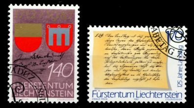 Liechtenstein 1987 Nr 928-929 gestempelt SB49F32