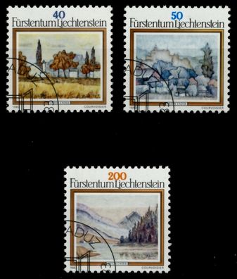 Liechtenstein 1983 Nr 821-823 gestempelt SB4A38A