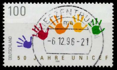 BRD 1996 Nr 1869 zentrisch gestempelt X72CE32
