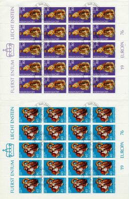 Liechtenstein BLOCK Kleinbogen Nr 642KB-643KB E S54521A