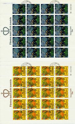Liechtenstein BLOCK Kleinbogen Nr 764KB-765KB E S5452EE