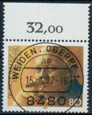 BRD 1987 Nr 1308 zentrisch gestempelt ORA X89E78A