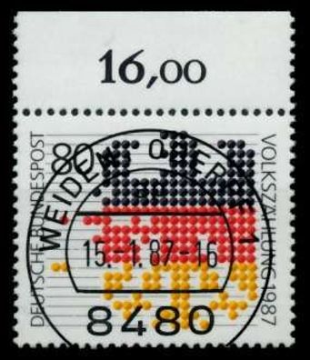 BRD 1987 Nr 1309 zentrisch gestempelt ORA X89E82E