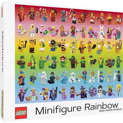 Chronicle BOOKS Puzzle LEGO® Regenbogen Minifiguren 1000 Teile