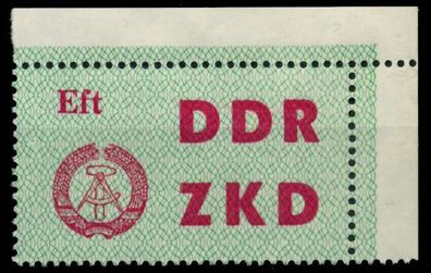 DDR DIENST Laufkontrollzettel Nr 4 BRIEF EF ECK X8D7942