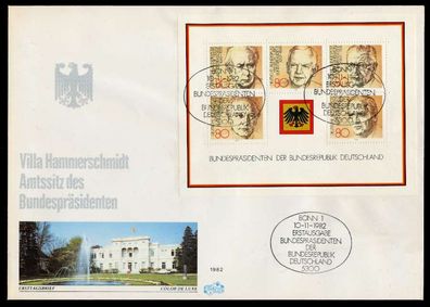 BRD BLOCK Kleinbogen Block 18 BRIEF FDC S03E402