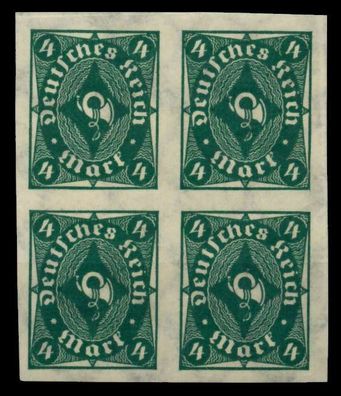 D-REICH INFLA Nr 226aU postfrisch Viererblock gepr. X7242EA