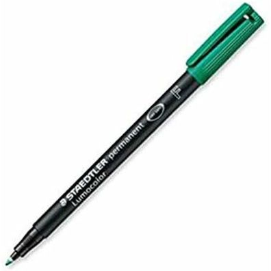 10 Staedtler Lumocolor Folienstifte grün 0,6 mm permanent