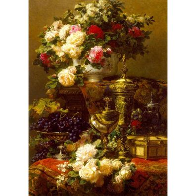 ENJOY Puzzle Jean-Baptiste Robie: Blumen und Früchte 1000 Teile