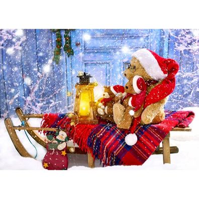 ENJOY Puzzle Bären mit Weihnachtsmannmützen 1000 Teile