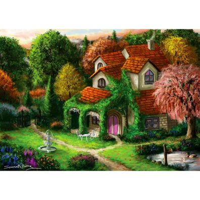 ENJOY Puzzle Häuschen im Wald 1000 Teile
