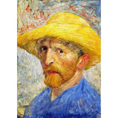 ENJOY Puzzle Vincent Van Gogh: Selbstporträt mit Strohhut 1000 Stück